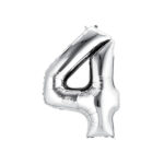 Μπαλόνι Ασημί  Νο 4 (32 ίντσες)