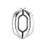 Μπαλόνι Ασημί  Νο 0 (16 ίντσες)