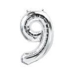 Μπαλόνι Ασημί  Νο 9 (16 ίντσες)