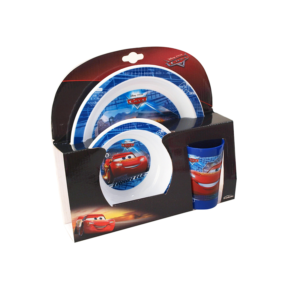 400000001470.jpg Πιάτα και Ποτήρι Cars Σετ 3τμχ - Image 1