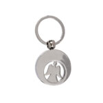 Μεταλλικό μπρελόκ, Άγγελος, με νόμισμα τρόλεϊ 3, 5 cm KEYCHAIN