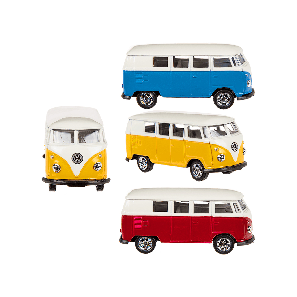 4029811312023.jpg Μοντέλο αυτοκινήτου, VW T1 Bus 1963, μεταλλικό με πλαστικό, 7,5 cm - Image 1