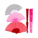 Πλαστική βεντάλια 35 cm Spanish Polka Dot