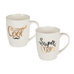 Κεραμική Κούπα ”Super Mom” ή “Daddy Cool”, 10x8cm (Δεν είναι σετ)