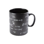 Μαύρη πήλινη κούπα MATH, ΜΑΘΗΜΑΤΙΚΑ 13 x 11 εκ., πήλινη, 1.000 ml