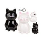 Κεραμικός κουμπαράς γάτα 2 χρώματα 16 cm Money Box