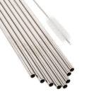 Μεταλλικό Καλαμάκι με Βουρτσάκι Καθαρισμού 23, 5 cm