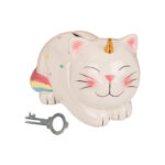 Κουμπαράς με Κλειδαριά Unicorn Cat 12/display Money Box