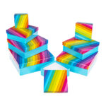 Mπλε Κουτί Δώρου Ουράνιο Τόξο -  Packaging