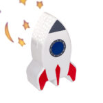 Νυχτερινό φώς ρουκέτα με προβολέα αστεριών 15 cm. (Led Light)