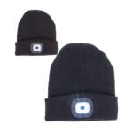 Μαύρος Σκούφος με LED