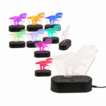 3D Νυχτερινό Φωτάκι T-Rex, 20 εκ, με Καλώδιο USB(Led Light) GADGET