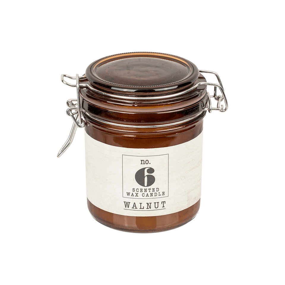 4029811454655-6.jpg Αρωματικό κερί (καρυδιά) σε mason βαζάκι με κλείσιμο με κλιπ, 8,5 x 10 cm - Image 1