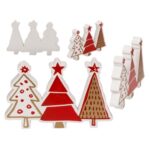 Λευκά / Κόκκινα Δέντρα 15 x 2 x 10 cm