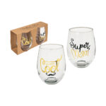 Ποτήρι, Super Mom & Daddy Cool, 7 x 9 cm