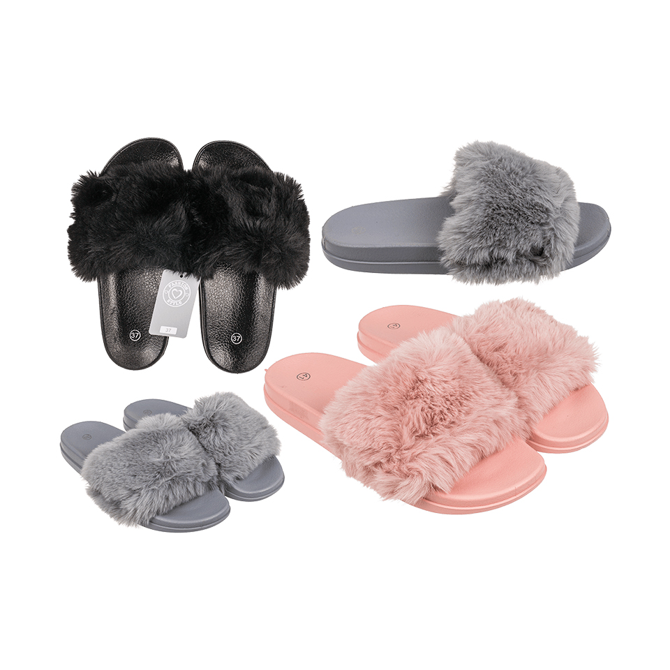 4029811459841.jpg Women slipper, Fluffy, 6 sizes (36, 37, 38, 39, 40, 41) - Image 1