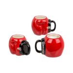 Κεραμική κούπα κόκκινη σε σχήμα γάντι του μποξ, 16 x 11 x 14 cm, 500 ml