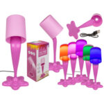 Spilt Paint Λάμπα ροζ νέον,USB, λευκό LED & λειτουργία αλλαγής χρώματος (Led Light)