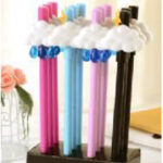 Στυλό Σύννεφα Βροχή Σε Διάφορα Χρώματα