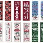 Χριστουγεννιάτικη Κρεμαστή Πινακίδα (12*35*0.5Εκ) CHRISTMAS