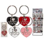 Μεταλλικό μπρελόκ, σαγαπώ, 4 cm, 4 χρώματα (Valentine's Day) KEYCHAIN