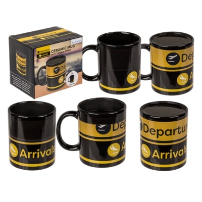 Κούπα Αεροδρόμιο, 9x8.5 εκ, πήλινο, 300 ml, με θερμικό εφέ, σε κουτί δώρου