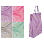 Χάρτινη σακούλα δώρου με χρυσές κουκίδες, 25 x 8 x 34,5 εκ -  Packaging