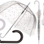 Ομπρέλα θόλος, με σχέδιο τελείες, σε 2 χρώματα, με αυτόματο άνοιγμα, Διάμετρος : 85 εκ.