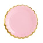 Πιάτα, ανοιχτό ροζ, 18cm: 1pkt/6pc.