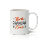 Κεραμική λευκή κούπα ''Best Grandpa Ever'', 325ml