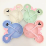 Παιδικό Σετ Φαγητού Minnie με Πιάτο, Μαχαίρι και Πιρούνι Σε Διάφορα Χρώματα