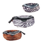 Τσαντάκι λεοπάρ, με αλυσίδα και ιμάντα για τον ώμο