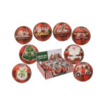 Χριστουγεννιάτικο Μπαλάκι Squeeze Santa’s Crew, 6 εκ 12τεμ/display CHRISTMAS