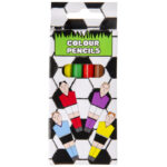 Ξυλομπογιές σετ 6 τμχ. με σχέδιο Ποδόσφαιρο.