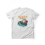 T-Shirt “Merry Christmas” &  Άγιος Βασίλης, 100% Βαμβάκι, Μεγέθη: S-M-L-XL CHRISTMAS