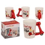 Κούπα, Scooter, Stoneware, 13,5 cm x 11 cm, με συσκευασία δώρου