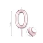 Κερί Νούμερο 0, Μωβ, 12 εκ.