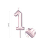 Κερί Νούμερο 1, Μωβ, 12 εκ.