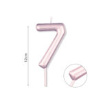 Κερί Νούμερο 7, Μωβ, 12 εκ.