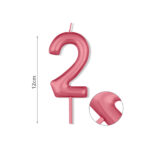 Κερί Νούμερο 2, Μπορντό, 12 cm