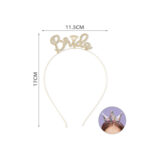 Στέκα Μαλλίων για νύφη "Bride", Ροζ, 16Χ23