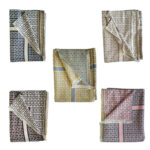 Δίχρωμο φουλάρι σε 5 χρώματα με μοτίβο