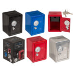 Μεταλλικός Κουμπαράς με Συνδιασμό Κλειδαριάς και Κλειδί