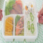 Φαγητοδοχείο πολλών θέσεων με διάφανο καπάκι 1500ml