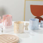 Κούπα με Χερούλι Φιόγκος, Κεραμική, Διάφορα Χρώματα, 250 ml