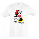 Παιδικό λευκό  T-shirt Minnie Oh my God ΟΕΜ