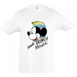 Παιδικό λευκό T-shirt Mickey Mouse Punk ΟΕΜ