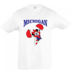 Παιδικό λευκό T-shirt Minnie Michigan ΟΕΜ