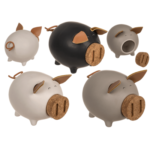 Κεραμικός Κουμπαράς Γουρουνάκι, σε 3 χρώματα, 11,8 x 9,5 x 9,2 εκ Money Box