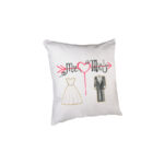 Μαξιλάρι Mr.&Mrs heart 20cm.